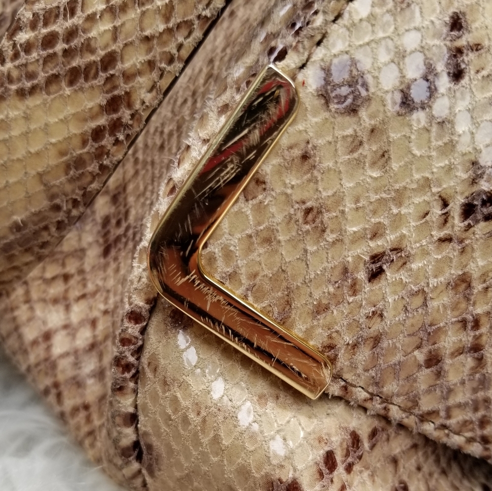 NWT Michael Kors Beverly Large Python Satchel - Picture 15 of 15